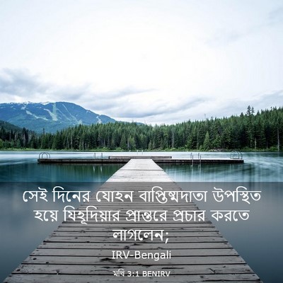 Picture 03 - মথি 3:1 BENIRV - সেই দিনের যোহন - Bible Verse Picture