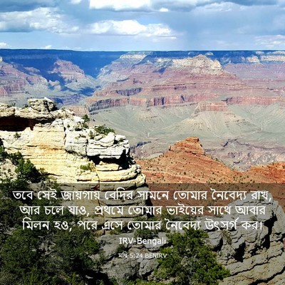 Picture 03 - মথি 5:24 BENIRV - তবে সেই জায়গায় - Bible Verse Picture