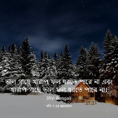 Picture 03 - মথি 7:18 BENIRV - ভাল গাছে খারাপ ফল - Bible Verse Picture