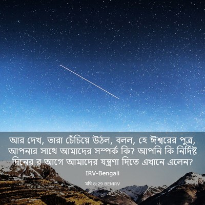 Picture 03 - মথি 8:29 BENIRV - আর দেখ, তারা - Bible Verse Picture