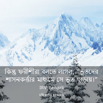 Picture 03 - মথি 9:34 BENIRV - কিন্তু ফরীশীরা - Bible Verse Picture