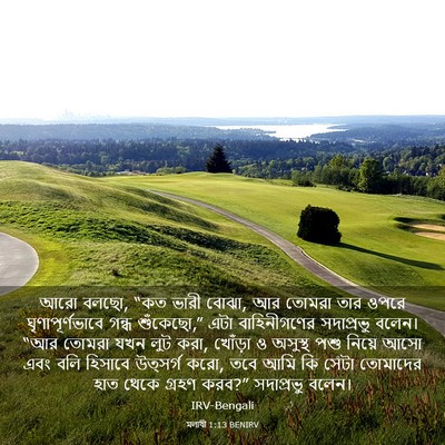 Picture 03 - মলাখী 1:13 BENIRV - আরো বলছো, “কত ভারী - Bible Verse Picture