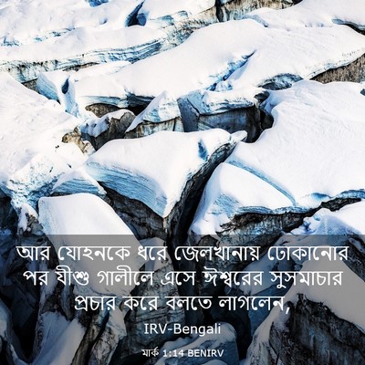 Picture 03 - মার্ক 1:14 BENIRV - আর যোহনকে ধরে - Bible Verse Picture