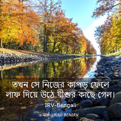 Picture 03 - মার্ক 10:50 BENIRV - তখন সে নিজের কাপড় - Bible Verse Picture