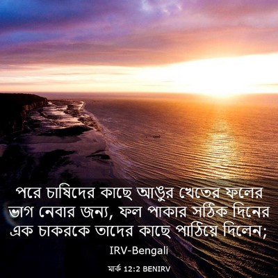 Picture 03 - মার্ক 12:2 BENIRV - পরে চাষিদের কাছে - Bible Verse Picture