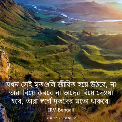 Picture 03 - মার্ক 12:25 BENIRV - যখন সেই মৃতগুলি - Bible Verse Picture