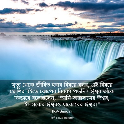 Picture 03 - মার্ক 12:26 BENIRV - মৃত্যু থেকে জীবিত - Bible Verse Picture