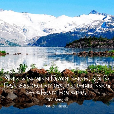 Picture 03 - মার্ক 15:4 BENIRV - পীলাত তাঁকে আবার - Bible Verse Picture