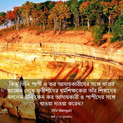 Picture 03 - মার্ক 2:16 BENIRV - কিন্তু তিনি পাপী ও - Bible Verse Picture