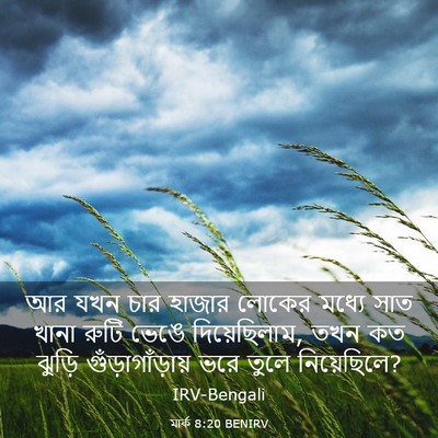Picture 03 - মার্ক 8:20 BENIRV - আর যখন চার হাজার - Bible Verse Picture