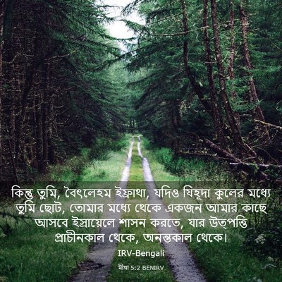 Picture 03 - মীখা 5:2 BENIRV - কিন্তু তুমি, - Bible Verse Picture