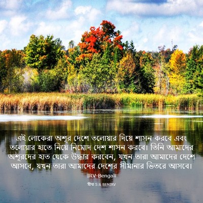 Picture 03 - মীখা 5:6 BENIRV - এই লোকেরা অশূর - Bible Verse Picture