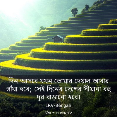 Picture 03 - মীখা 7:11 BENIRV - দিন আসবে যখন তোমার - Bible Verse Picture