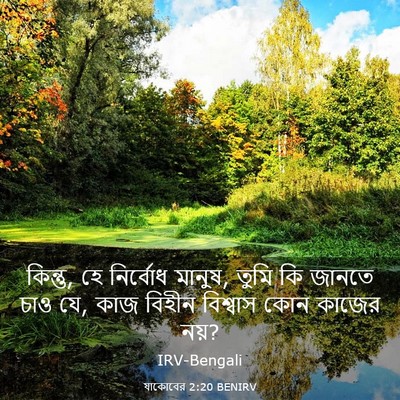 Picture 03 - যাকোবের 2:20 BENIRV - কিন্তু, হে নির্বোধ - Bible Verse Picture