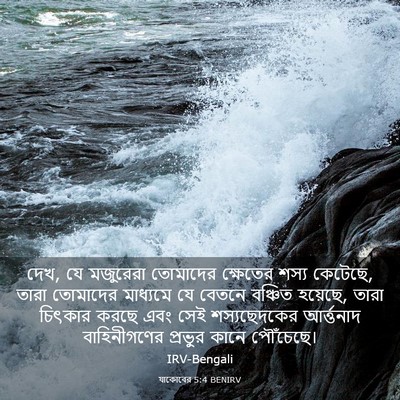 Picture 03 - যাকোবের 5:4 BENIRV - দেখ, যে মজুরেরা - Bible Verse Picture