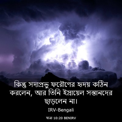 Picture 03 - যাত্ৰা 10:20 BENIRV - কিন্তু সদাপ্রভু - Bible Verse Picture