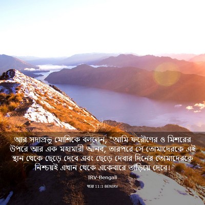 Picture 03 - যাত্ৰা 11:1 BENIRV - আর সদাপ্রভু - Bible Verse Picture