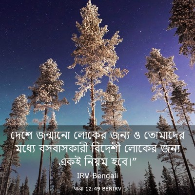 Picture 03 - যাত্ৰা 12:49 BENIRV - দেশে জন্মানো - Bible Verse Picture