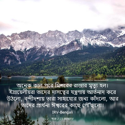 Picture 03 - যাত্ৰা 2:23 BENIRV - অনেক কাল পরে - Bible Verse Picture