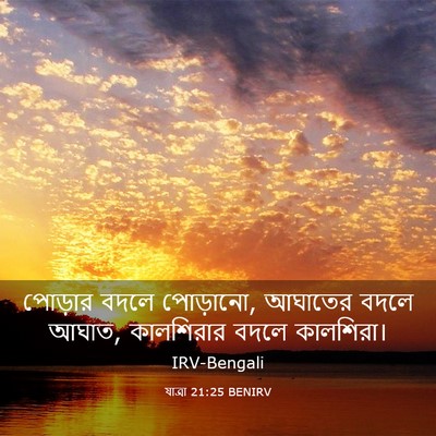 Picture 03 - যাত্ৰা 21:25 BENIRV - পোড়ার বদলে - Bible Verse Picture