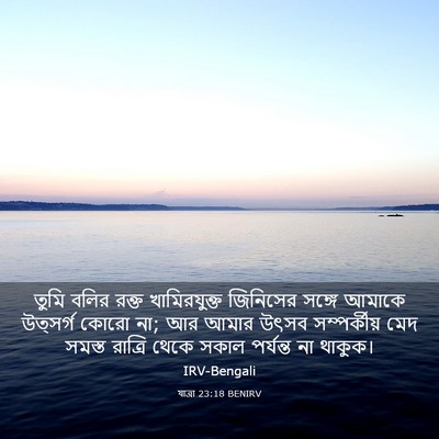 Picture 03 - যাত্ৰা 23:18 BENIRV - তুমি বলির রক্ত - Bible Verse Picture