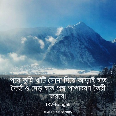Picture 03 - যাত্ৰা 25:17 BENIRV - পরে তুমি খাঁটি - Bible Verse Picture