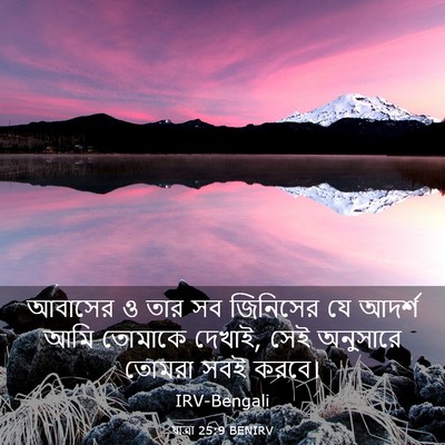 Picture 03 - যাত্ৰা 25:9 BENIRV - আবাসের ও তার সব - Bible Verse Picture