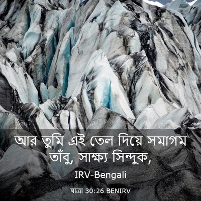 Picture 03 - যাত্ৰা 30:26 BENIRV - আর তুমি এই তেল - Bible Verse Picture