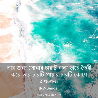 Picture 03 - যাত্ৰা 37:13 BENIRV - তার জন্য সোনার - Bible Verse Picture