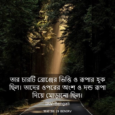 Picture 03 - যাত্ৰা 38:19 BENIRV - তার চারটি - Bible Verse Picture