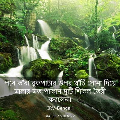 Picture 03 - যাত্ৰা 39:15 BENIRV - পরে তাঁরা - Bible Verse Picture