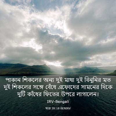 Picture 03 - যাত্ৰা 39:18 BENIRV - পাকান শিকলের অন্য - Bible Verse Picture