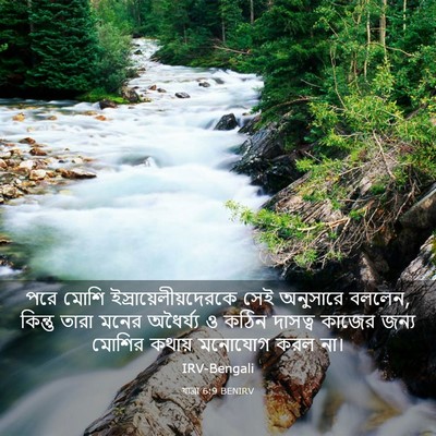 Picture 03 - যাত্ৰা 6:9 BENIRV - পরে মোশি - Bible Verse Picture