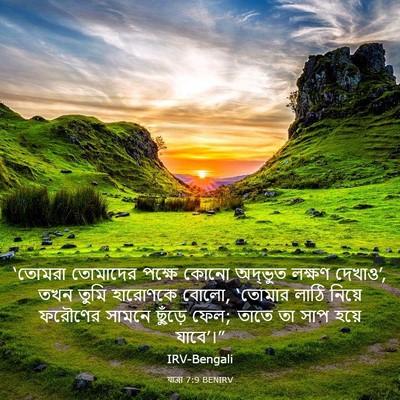 Picture 03 - যাত্ৰা 7:9 BENIRV - ‘তোমরা তোমাদের - Bible Verse Picture