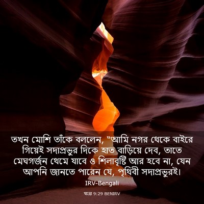 Picture 03 - যাত্ৰা 9:29 BENIRV - তখন মোশি তাঁকে - Bible Verse Picture