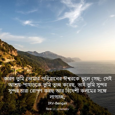 Picture 03 - যিচয়া 17:10 BENIRV - কারণ তুমি তোমার - Bible Verse Picture
