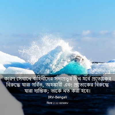 Picture 03 - যিচয়া 2:12 BENIRV - কারণ সেখানে - Bible Verse Picture
