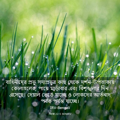 Picture 03 - যিচয়া 22:5 BENIRV - বাহিনীদের প্রভু - Bible Verse Picture