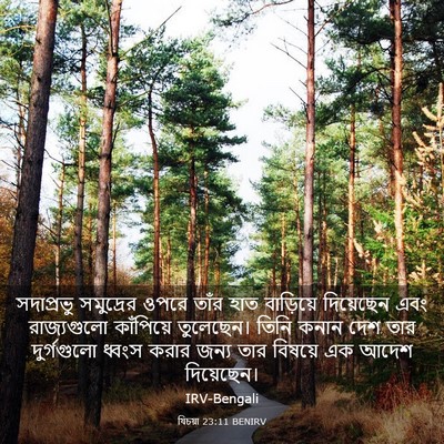 Picture 03 - যিচয়া 23:11 BENIRV - সদাপ্রভু সমুদ্রের - Bible Verse Picture
