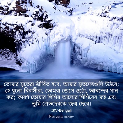 Picture 03 - যিচয়া 26:19 BENIRV - তোমার মৃতেরা - Bible Verse Picture