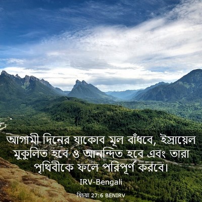 Picture 03 - যিচয়া 27:6 BENIRV - আগামী দিনের যাকোব - Bible Verse Picture