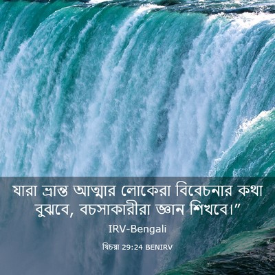 Picture 03 - যিচয়া 29:24 BENIRV - যারা ভ্রান্ত - Bible Verse Picture