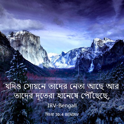Picture 03 - যিচয়া 30:4 BENIRV - যদিও সোয়নে তাদের - Bible Verse Picture