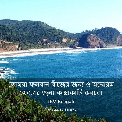 Picture 03 - যিচয়া 32:12 BENIRV - তোমরা ফলবান বীজের - Bible Verse Picture