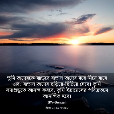 Picture 03 - যিচয়া 41:16 BENIRV - তুমি তাদেরকে - Bible Verse Picture