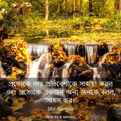 Picture 03 - যিচয়া 41:6 BENIRV - প্রত্যেকে তার - Bible Verse Picture