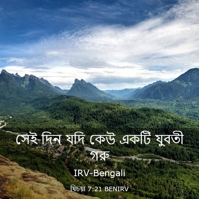 Picture 03 - যিচয়া 7:21 BENIRV - সেই দিন যদি কেউ - Bible Verse Picture