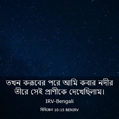 Picture 03 - যিহিষ্কেল 10:15 BENIRV - তখন করূবের পরে আমি - Bible Verse Picture