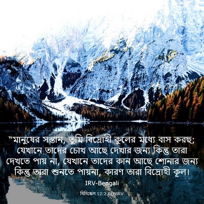 Picture 03 - যিহিষ্কেল 12:2 BENIRV - “মানুষের সন্তান, - Bible Verse Picture