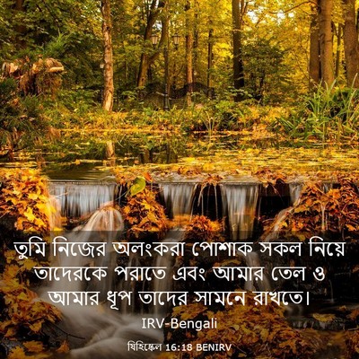 Picture 03 - যিহিষ্কেল 16:18 BENIRV - তুমি নিজের অলংকরা - Bible Verse Picture
